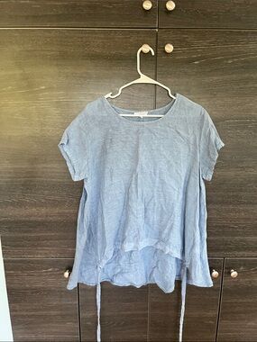 Vanessa Zani Linen Top L